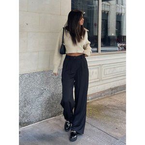 Princess Polly Kacey Black Trousers Sz 4